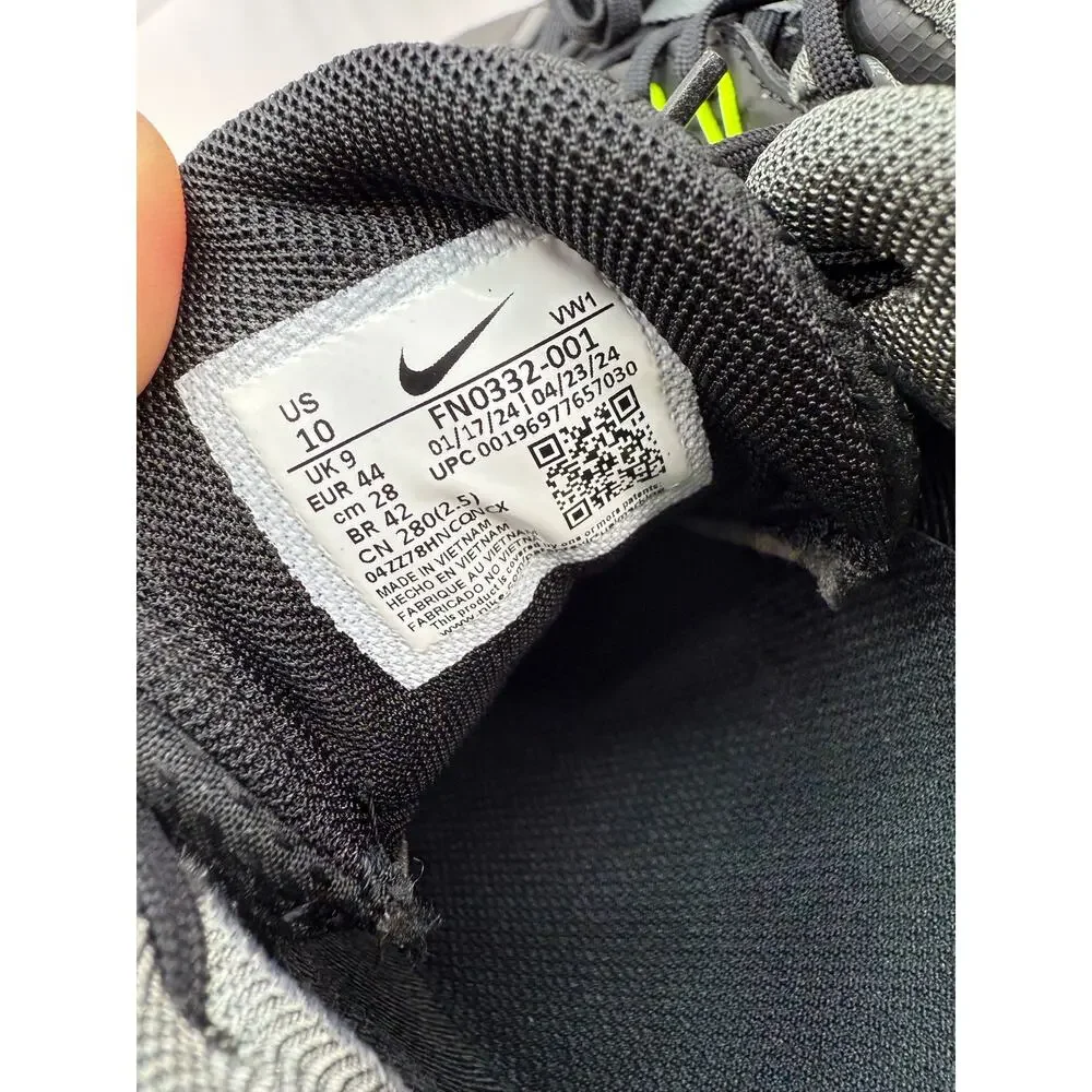 Nike Free Golf NN Mens Size 10 Black Iron‎ Grey Volt White Golf Shoes FN0332-001